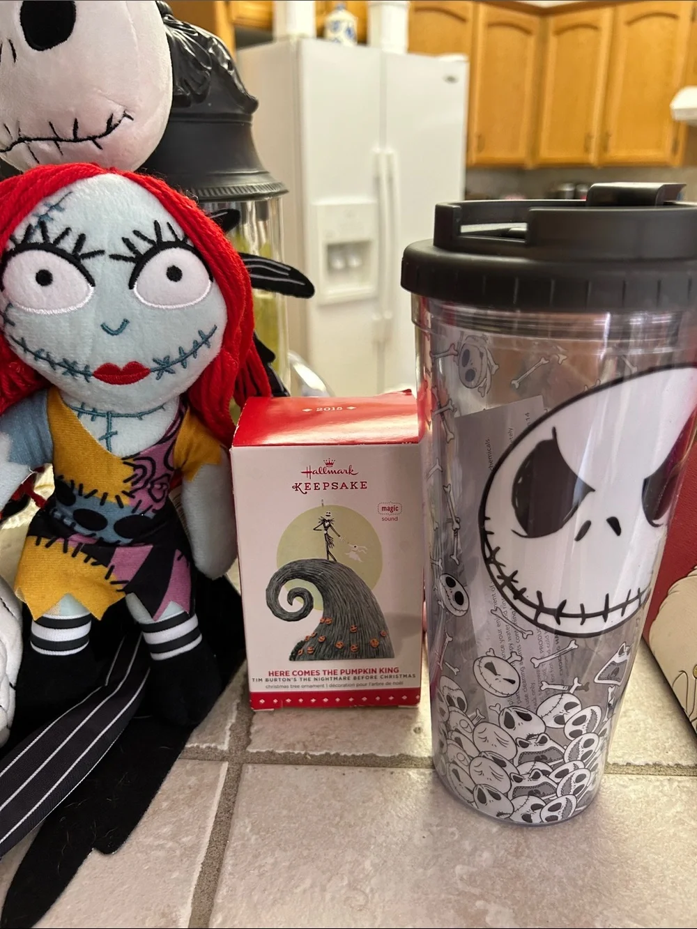 Disney The Nightmare Before Christmas Plush Lot - Black, White, Red, Blue